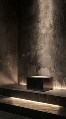 Dark Modern Minimalist Architectural Display