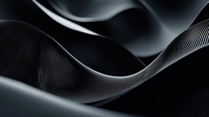 Naklejka premium abstract wavy black background