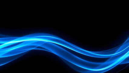 Flowing Blue Wave Design