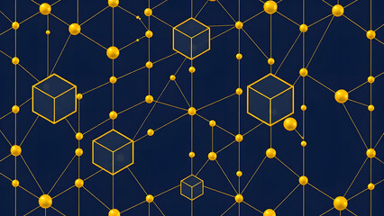 Seamless blue star pattern with geometric and floral design