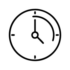 clock deadline icon, clock deadline line art - simple line art of clock deadline, perfect for clock deadline logos and icons
