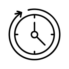 clock deadline icon, clock deadline line art - simple line art of clock deadline, perfect for clock deadline logos and icons