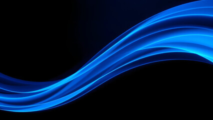 Flowing Blue Wave Design