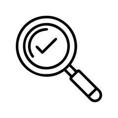 magnifying glass focus icon, magnifying glass focus line art - simple line art of magnifying glass focus, perfect for magnifying glass focus logos and icons