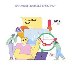 Business. Flat Vector Illustration