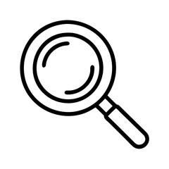 magnifying glass focus icon, magnifying glass focus line art - simple line art of magnifying glass focus, perfect for magnifying glass focus logos and icons
