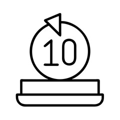 milestone icon, milestone line art - simple line art of milestone, perfect for milestone logos and icons