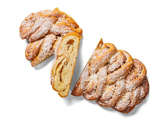 Almond braid with marzipan, Danish Almond braid