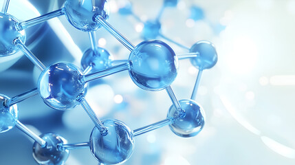 Futuristic Molecular Network A High-Tech Scientific Vision