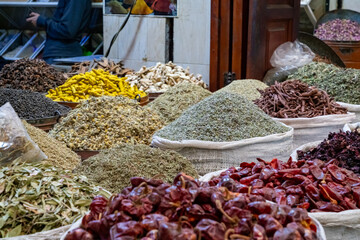 walking around the souks of Marrakesh Morocco