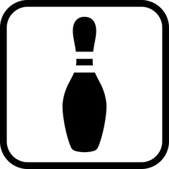 ボウリング場を案内する標識