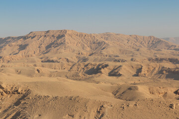 Mountains on West bank of Luxor in the morning, Egypt