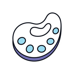 Paint palette vector icon