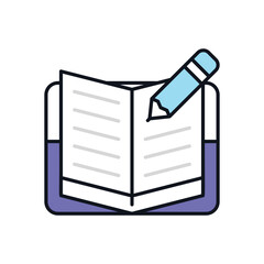 Textbook vector icon