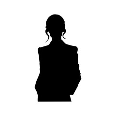 silhouette, woman, profile, head, black, face, 