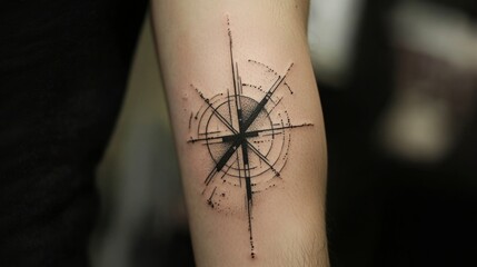 Obraz premium Intricate Geometric Tattoo Design