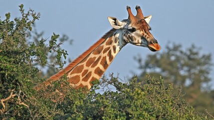 Giraffe in the African Savannah