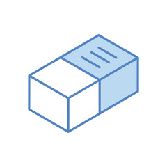 Eraser vector icon