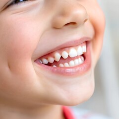 Fototapeta premium close up of a child boy with a smile