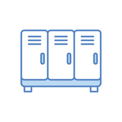 Lockers vector icon
