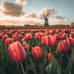Desolate Tulip Farm Tours Peoplefree Realistic Images