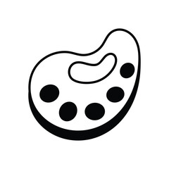 Paint palette vector icon