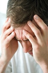 Fototapeta premium Struggling with regret and guilt over difficult personal choices in a moment of reflection