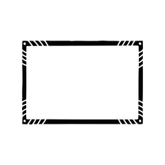 Rectangle frame icon vector. Frame illustration sign. Decorative elements symbol. Ornament logo.