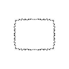 Rectangle frame icon vector. Frame illustration sign. Decorative elements symbol. Ornament logo.