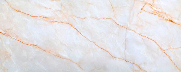 Fototapeta premium Close-up of elegant marble texture with soft colors and striking orange veins