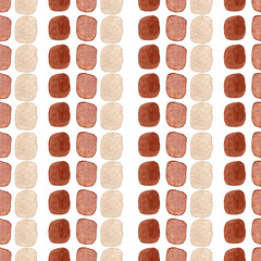 Watercolor brown spots. Coffee tones palette. Abstract background. Watercolor illustration for your design. White background