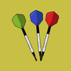 The arrow hit the center of t...