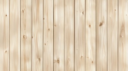 Naklejka premium Natural light wooden wall with soft texture and grain patterns, perfect for backgrounds or design projects.