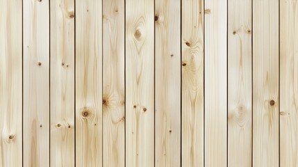 Obraz premium A close-up of natural light-colored wooden planks, showcasing their smooth texture and distinct knots, ideal for rustic designs.
