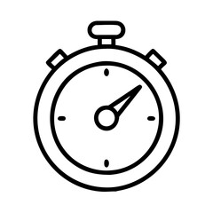 Obraz premium stopwatch icon, stopwatch line art - simple line art of stopwatch, perfect for stopwatch logos and icons