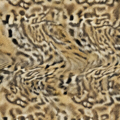 Print-ready pattern consisting of real animal textures