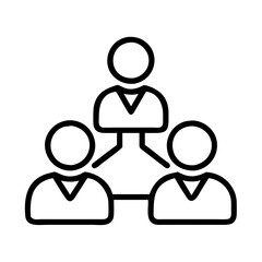 team icon, team line art - simple line art of team, perfect for team logos and icons