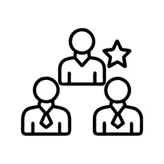 team icon, team line art - simple line art of team, perfect for team logos and icons