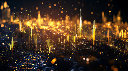 Fototapeta premium Gold investment and background image showing gold.