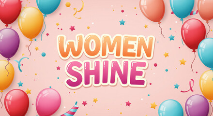Fototapeta premium Women Shine with Bold Colors 