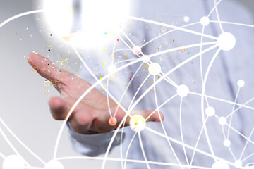 Technology background. Big data concept. Binary