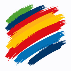 colorful paint brush strokes