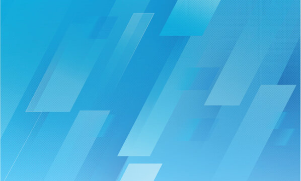 Modern blue abstract background with light and shine effect, diagonal geometric parallelograms and lines