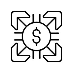 collateral icon, collateral line art - simple line art of collateral, perfect for collateral logos and icons