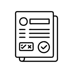 credit report icon, credit report line art - simple line art of credit report, perfect for credit report logos and icons