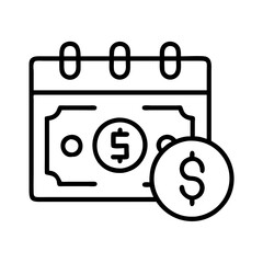 installment plan icon, installment plan line art - simple line art of installment plan, perfect for installment plan logos and icons