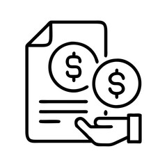 loan terms icon, loan terms line art - simple line art of loan terms, perfect for loan terms logos and icons