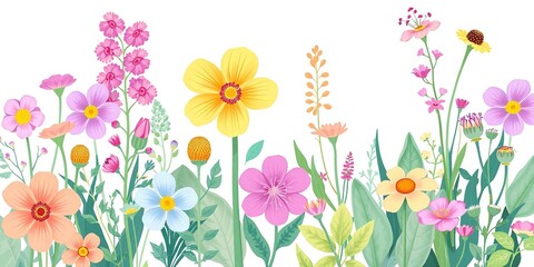 Botanical Blossoms: Pastel Herb Garden Illustrations for Enchanting Designs
