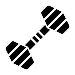 Dumbbell Vector Glyph Icon Design Design
