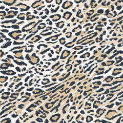 Print-ready pattern consisting of real animal textures